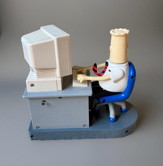 Vintage Dilbert Electronic M&M Candy Dispenser Tested Working 1997