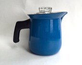Great Blue Enamel small size Coffee Pot