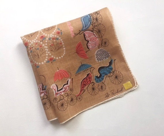 Terrific Pat Pritchard Linen Hanky with Baby Carr… - image 10