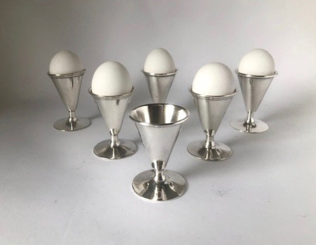 Super Set of Six Hotel Silver Plated Eggcups - Etsy