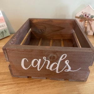 Caja de tarjetas de eventos / Caja de tarjetas de cobre