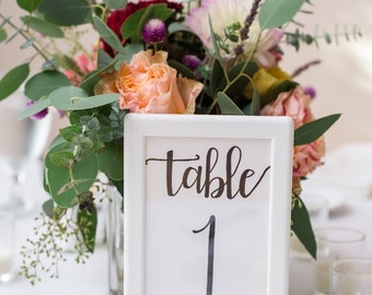 Wedding Table Signs (4x6")