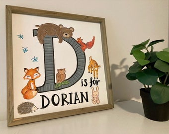 Letter Nursery Sign