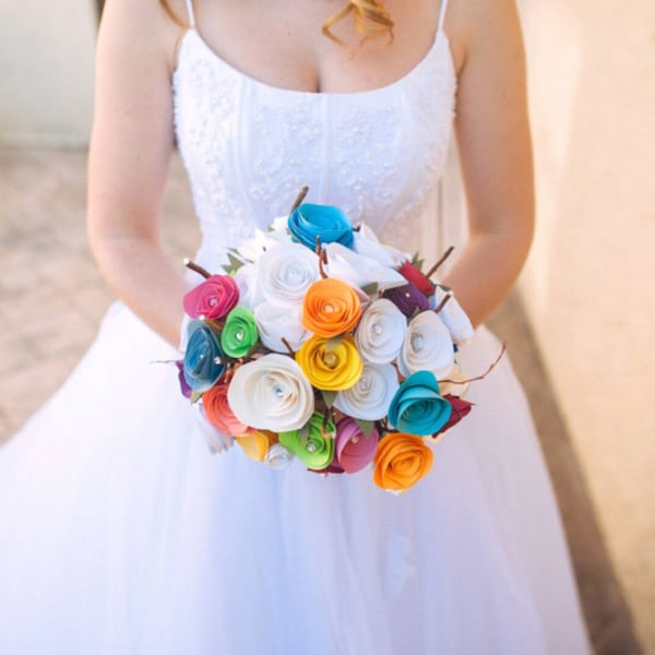 Paper Bridal Bouquet Etsy