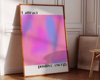 Y2K Aura Poster: Trendy Gradient Print (Digital Download)