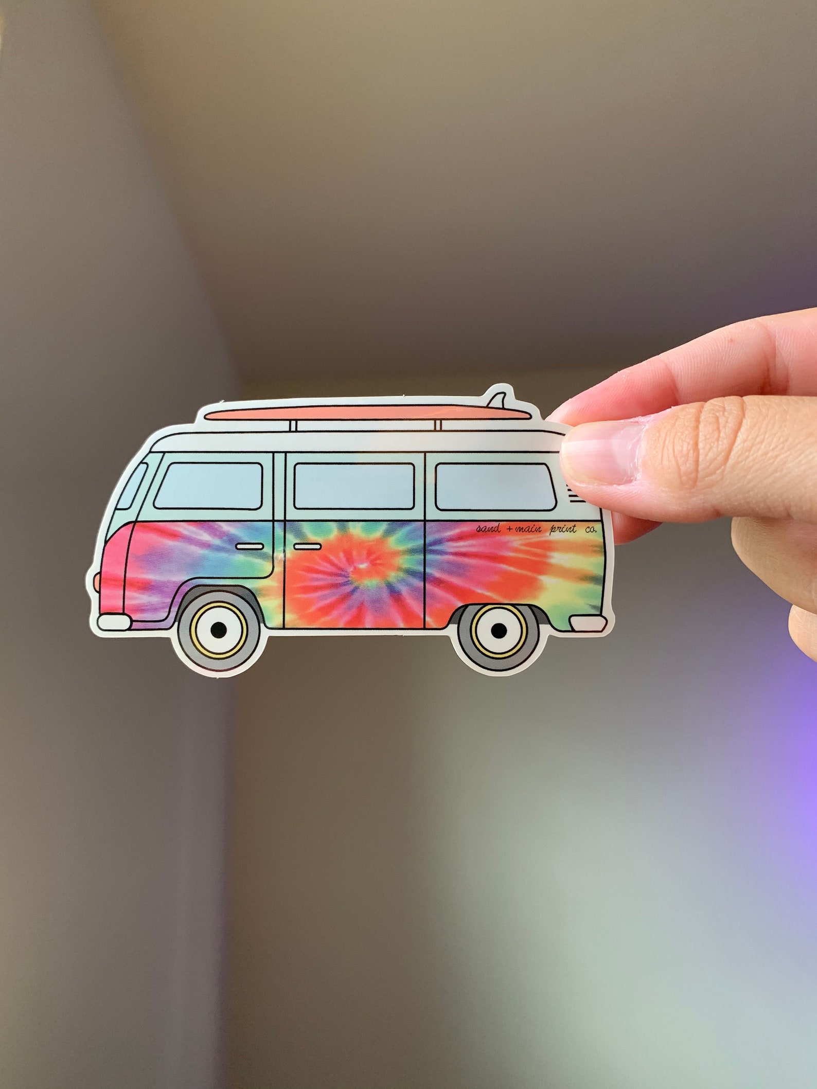vw bus tie dye shirt