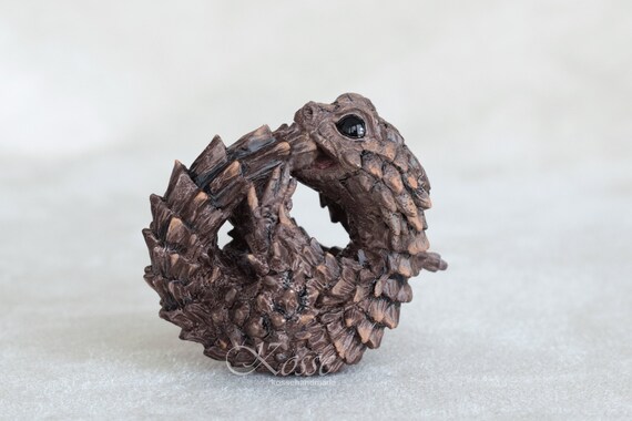 Gurtelgurtel Eidechse Ouroborus Cataphractus Skulptur Etsy