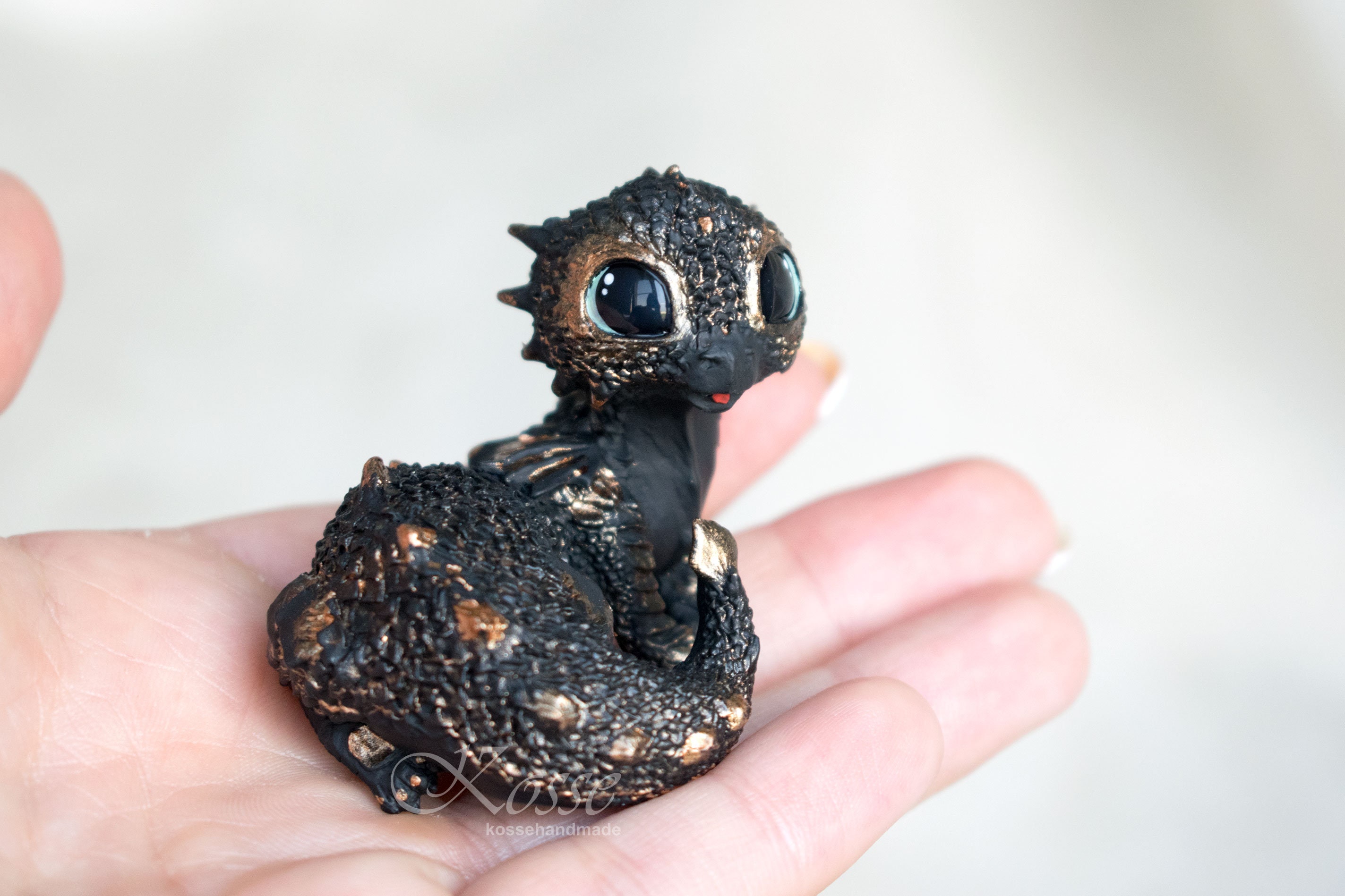 Cute Baby dragon figurine cute dragon sculpture gothic gifts Etsy