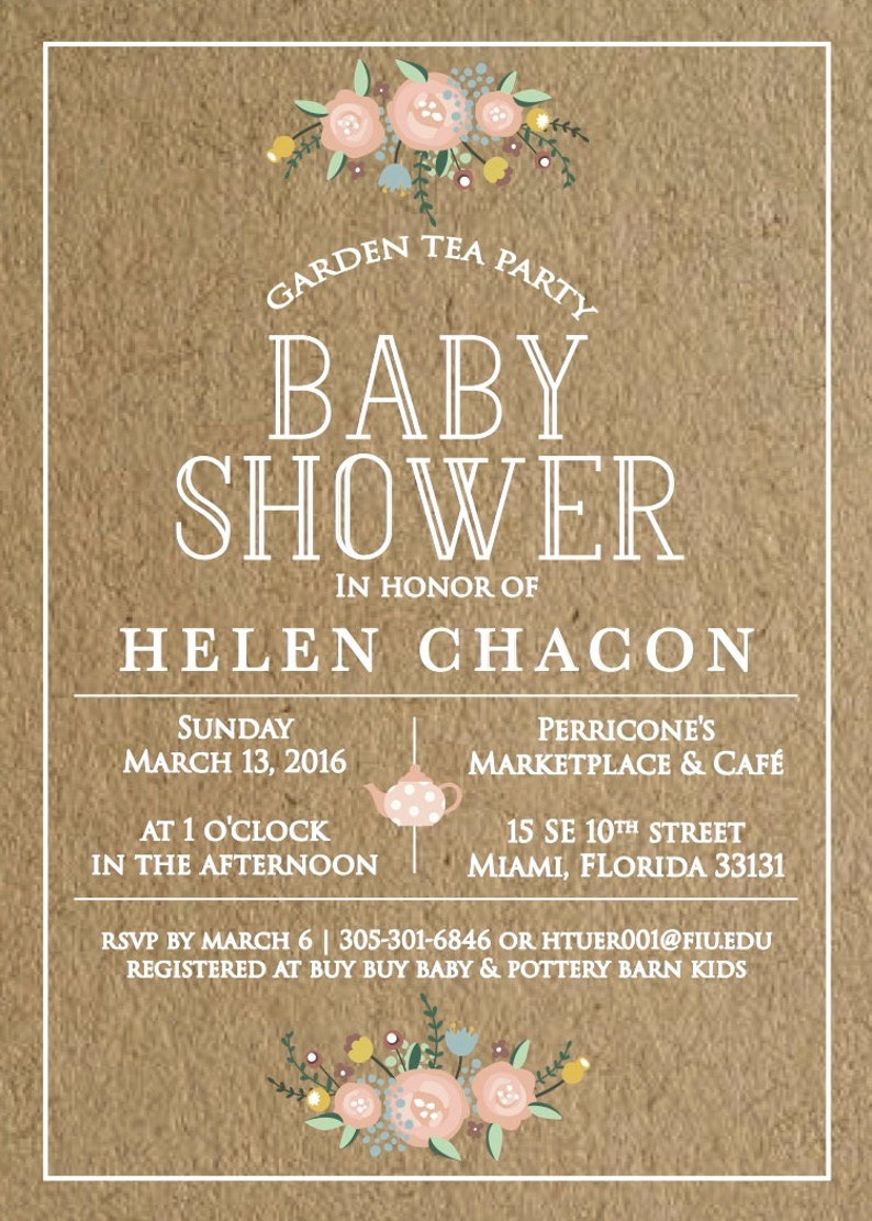 Baby Shower Invitation image 1