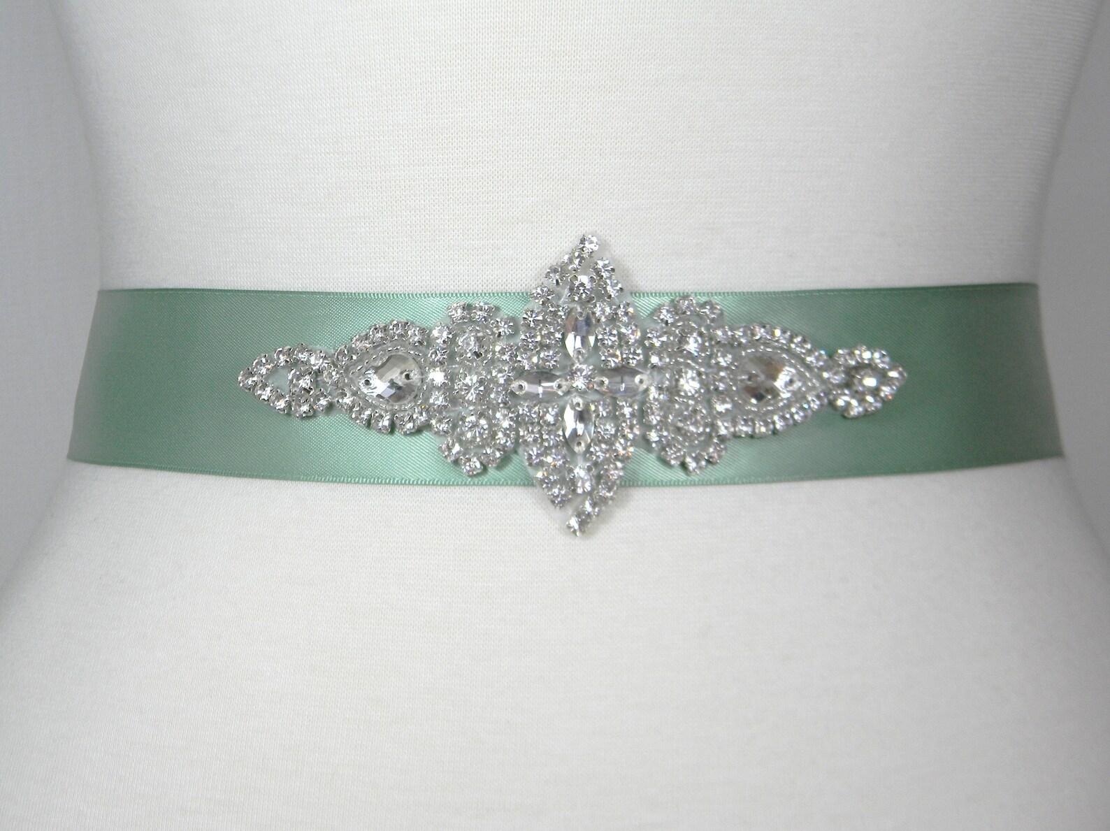 Bridal Belt Wedding Belt Sage Green Bridal Sash Flower Girl Etsy