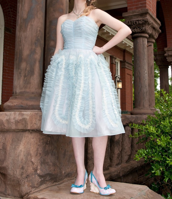 Vintage 1950s Dress - 50s Formal Party Prom Dress Vintage 1950s Dress - 50s Formal Party Prom Dress