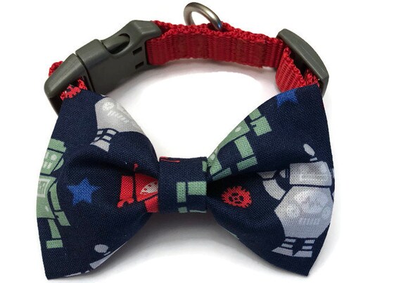 etsy dog collar bow tie
