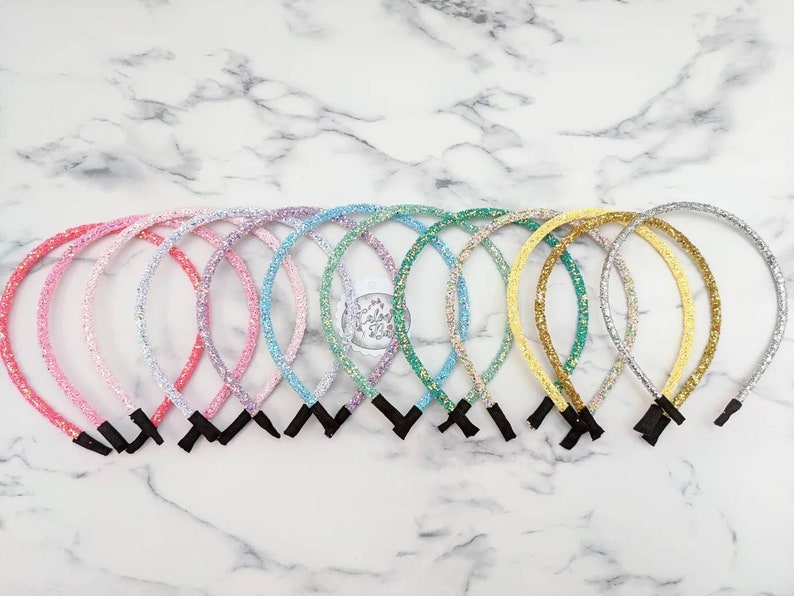 Glitter Headbands - Alice Bands - Glitter Alice Bands - Hair Bands - Hair Bands For Girls - Gifts For Girls - Birthday Gift -