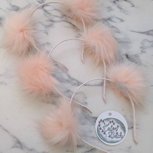 Girls Headbands - Pom Pom Hairband -  Pink Alice Bands - Hair Bands - Hair Bands For Girls - Gifts For Girls - Birthday Gift -