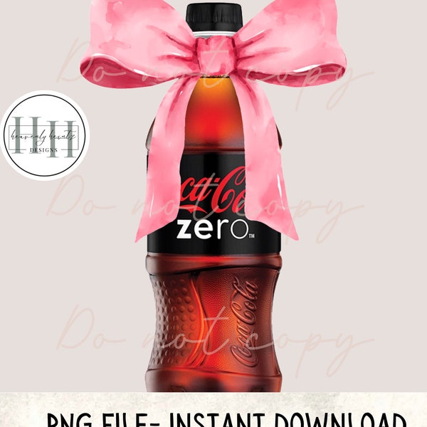 Coke Zero Coquette bottle PNG