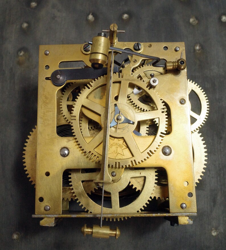 Antique German Wall Clock From the End of the Century Etsy