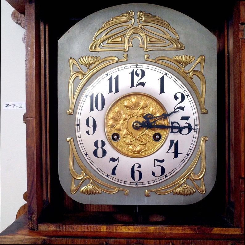 Antique German Wall Clock From the End of the Century Etsy