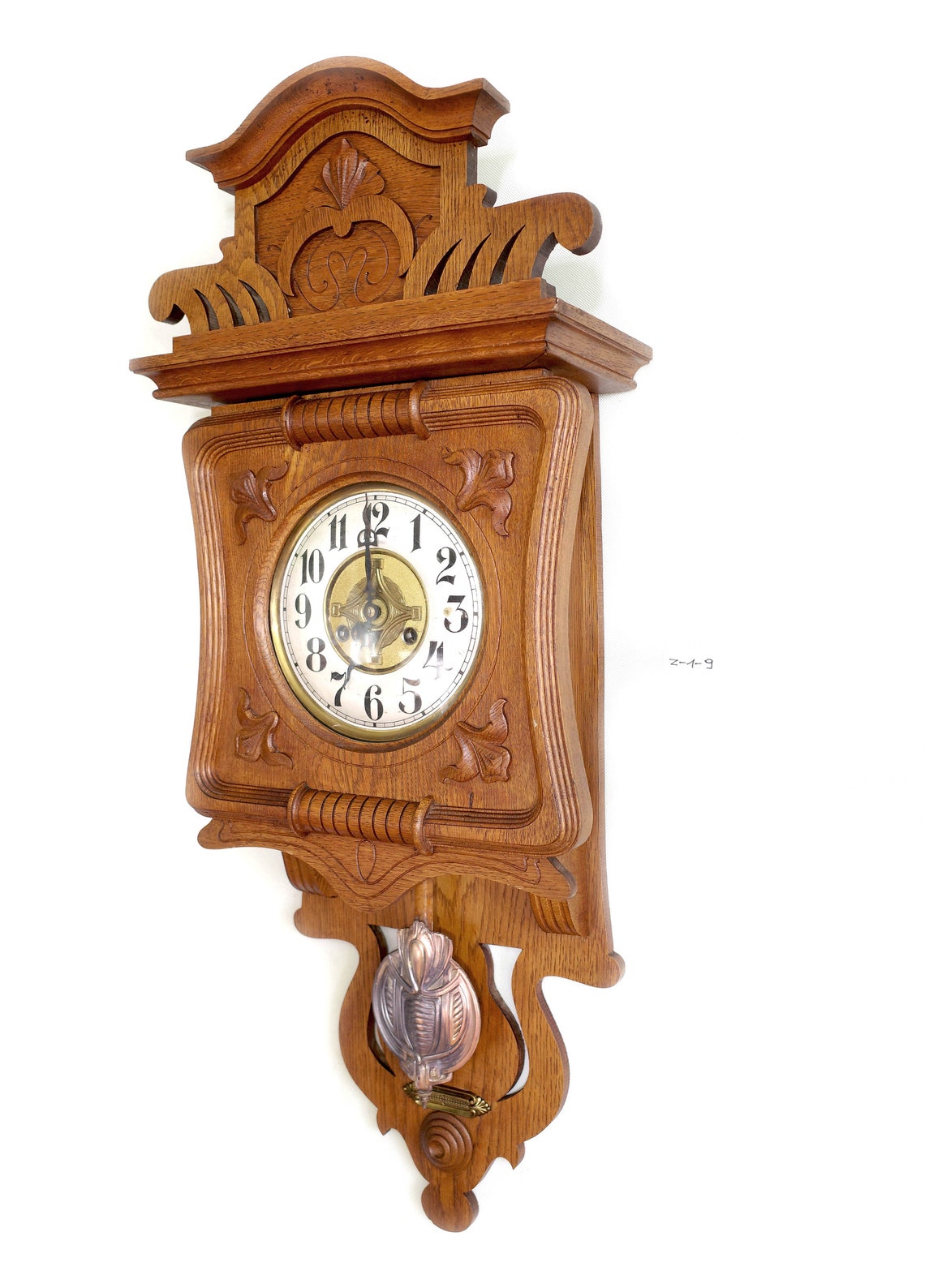 Junghans Beautiful Antique German Wall Clock From the Etsy