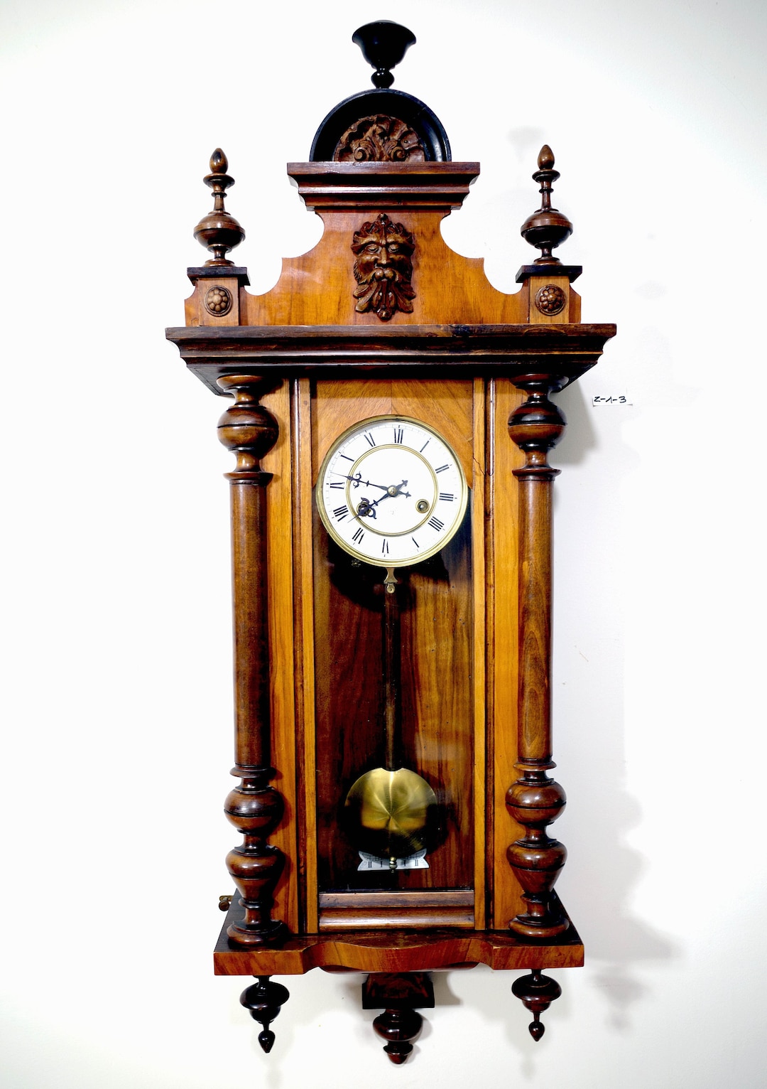 JUNGHANS Antique German Wall Clock From the Beginning of the Etsy
