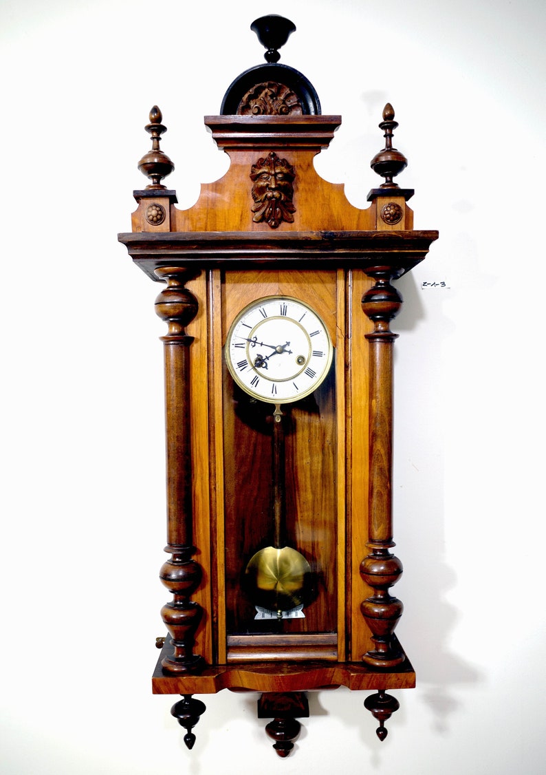 JUNGHANS Antique German Wall Clock From the Beginning of the Etsy