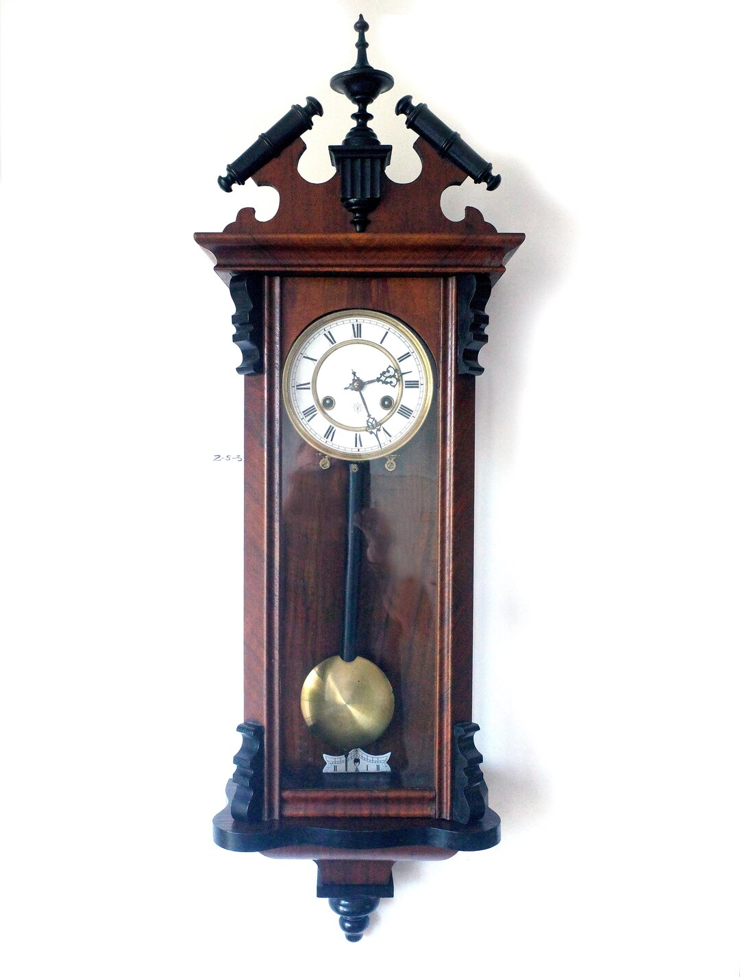 JUNGHANS Antique German Wall Clock From the Beginning of the Etsy