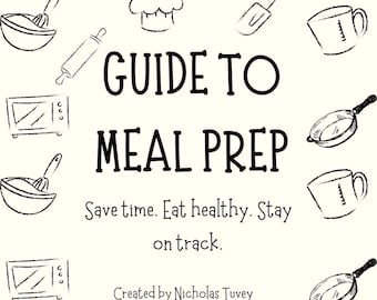 eBook sulla preparazione dei pasti: guida alla pianificazione settimanale e suggerimenti per cucinare in lotti (download PDF digitale)