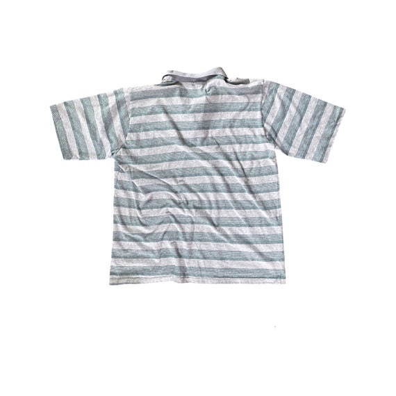 80s IZOD Boxy Striped Polo Shirt - Men's - Gem