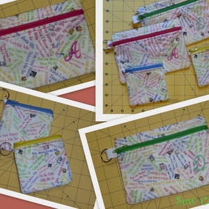 Set of 5 In The Hoop ITH zippered Bags image 2