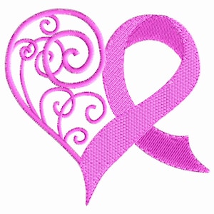 Set of Five Breast Cancer Awareness Machine Embroidery Designs