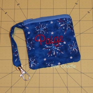 In The Hoop 4 x4 zippered bag