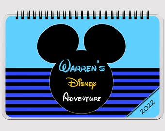 Disney Autograph Book - Mickey Mouse - FLIP BOOK -Blue  - 5.5" x 8.5"