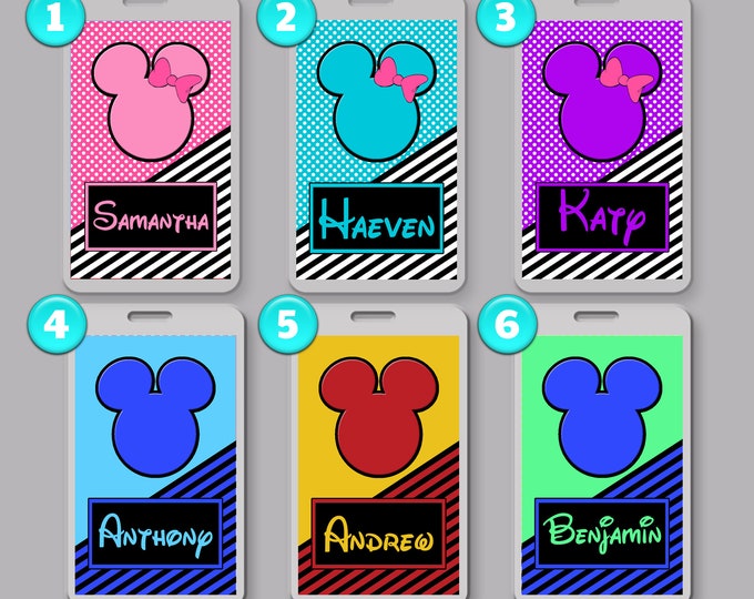 Disney Luggage Tag. Disney Bag Tag. Etsy