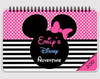 Disney Autograph Book Large  - PINK  - Minnie Mouse - FLIP BOOK - 5.5" x 8.5"