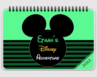 Disney Autograph Book - Mickey Mouse - FLIP BOOK - Green - 5.5" x 8.5"