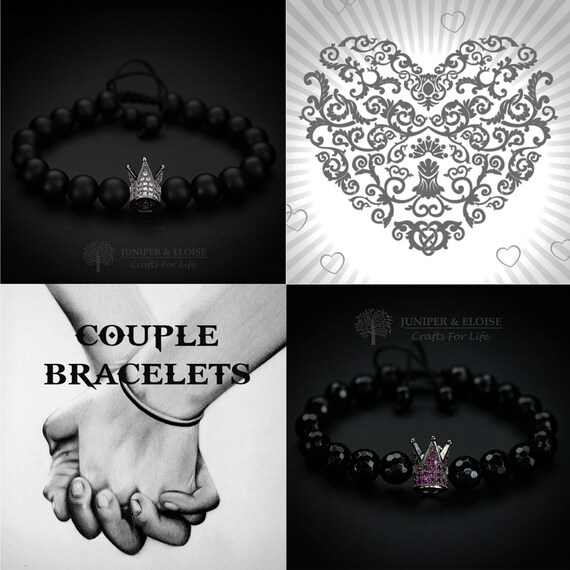 Couple bracelets crown best sale