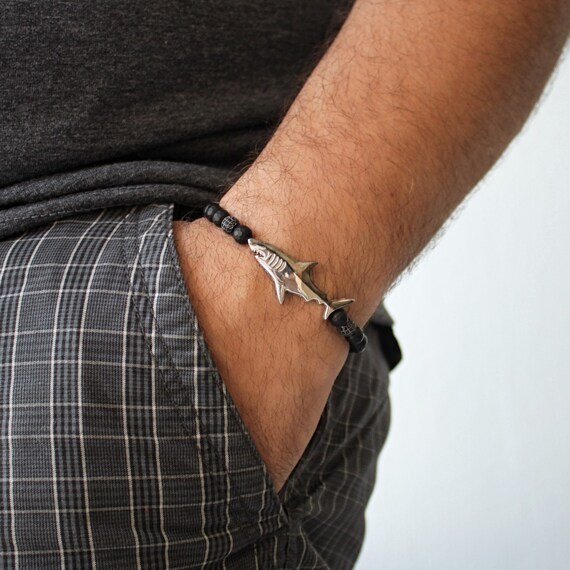 great white shark bracelet