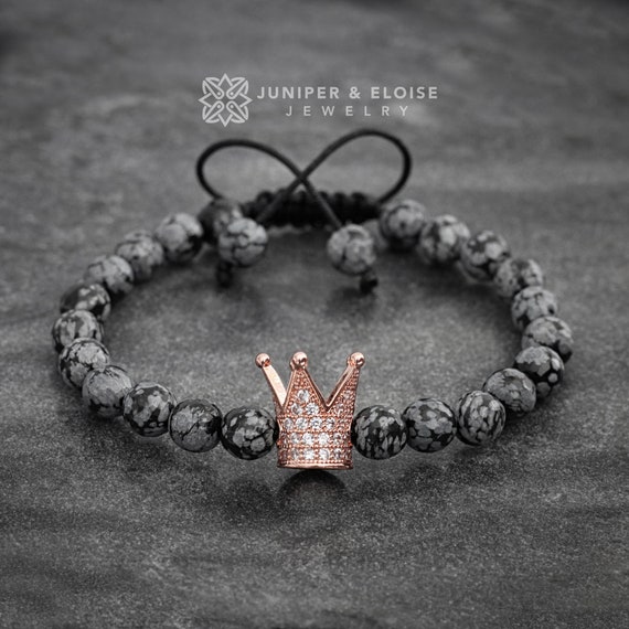 Crown Bracelet Women s Bracelet King and Queen Black Crown Gemstone Bracelet Zircon Jewelry for Men and Women Gifts for Him Etsy Canada