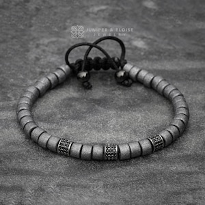 For Him  Men&#39;s Bracelet, Women&#39;s Jewelry, Armband, Ceramic Beaded Bracelet, Cz Diamond Artisan Bracelet, Gifts For Him