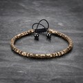 Fathers Day Gift Mens Bracelet, Bronze Hexagon beaded bracelet, Womens Jewelry,Bracelet For Men and Women, Hematite Bracelet Gifts For Him product logo