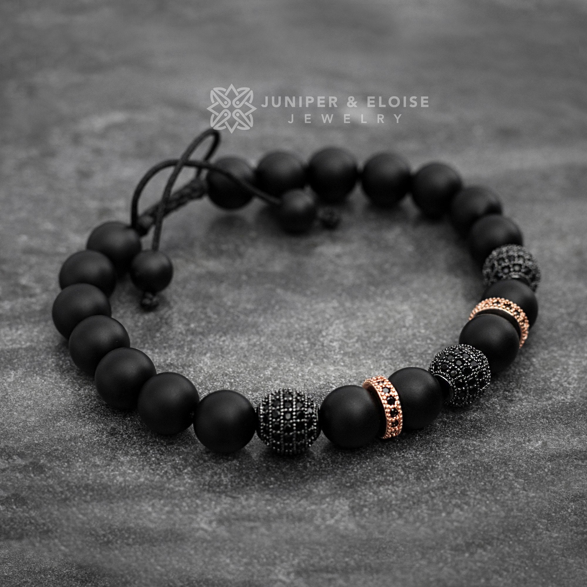 Mens Matte Bracelet Womens Jewelry Black Bracelet Armband Zircon Bracelet Disco Ball Bracelet Luxury Gear Christmas Gift Ideas