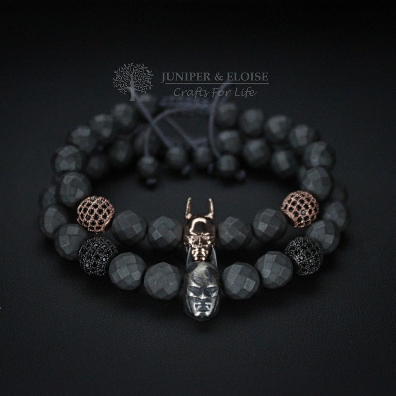 Wedding gifts for couples Batman Bracelet Set Couples Bracelet Couples Gift Set