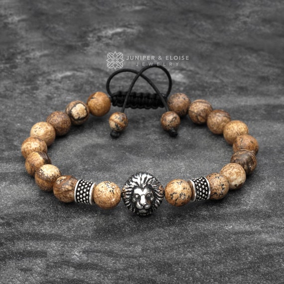 Anniversary Gifts for Him Boyfriend Birthday Gifts for Husband Fathes Day Tiger Eye Beaded Bracelets Men One Year Sentimental Meaningful Gifts