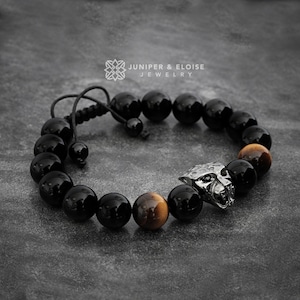 Mens Black Onyx Panther Bracelet Men's Jewelry, 925 Silver Panther, Artisan Jewelry For Men, Women, Unisex Bracelet