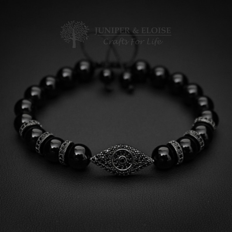 Evil Eye Bracelet Mens Bracelet 925 Silver Jewelry For Men Etsy