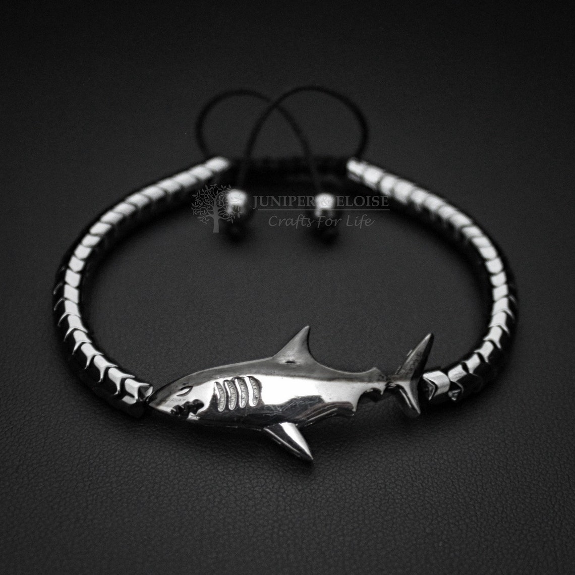 Shark Bracelet Men's Bracelet 925 Silver Shark Jewelry | Etsy
