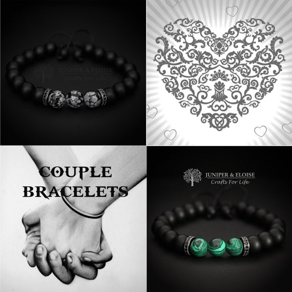 Couple Bracelets Couples Gift Set Wedding gifts for couples Etsy