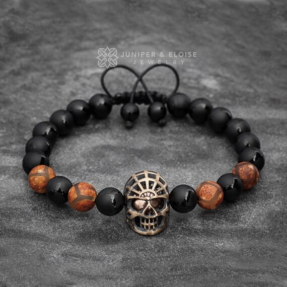 Men's jewelry skull bracelet deals