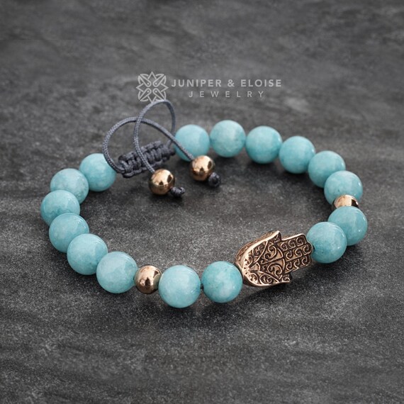 Hamsa beaded bracelet deals