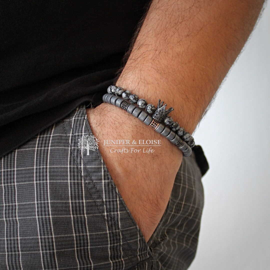 Mens Bracelet Gift for Him Layered Bracelets Bracelet Set - Etsy