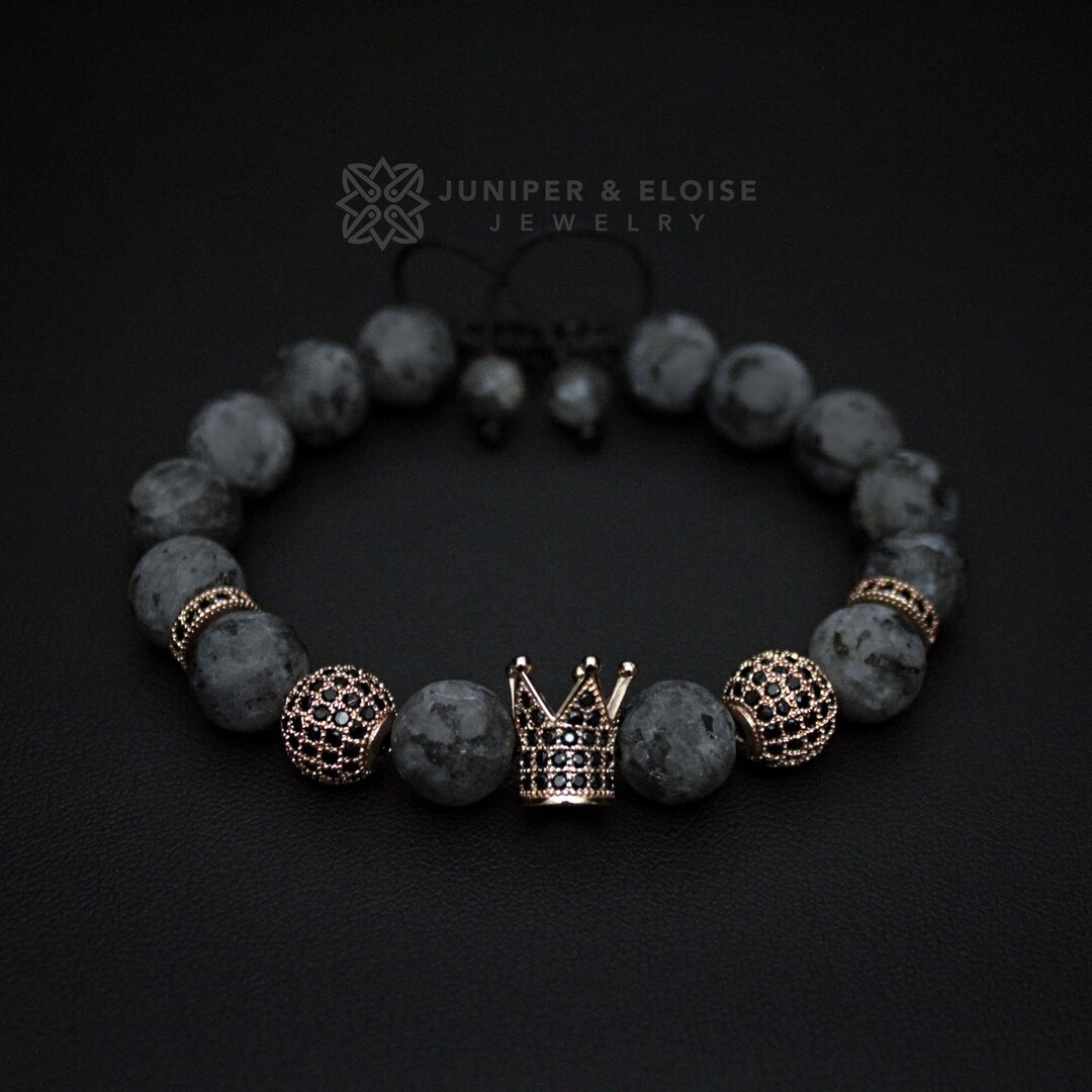 Kings Crown Bracelet Gift for Him Mens Crown Jewelry Gift Etsy